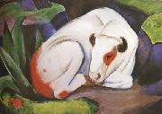 Franz Marc The Steer (mk34) oil on canvas